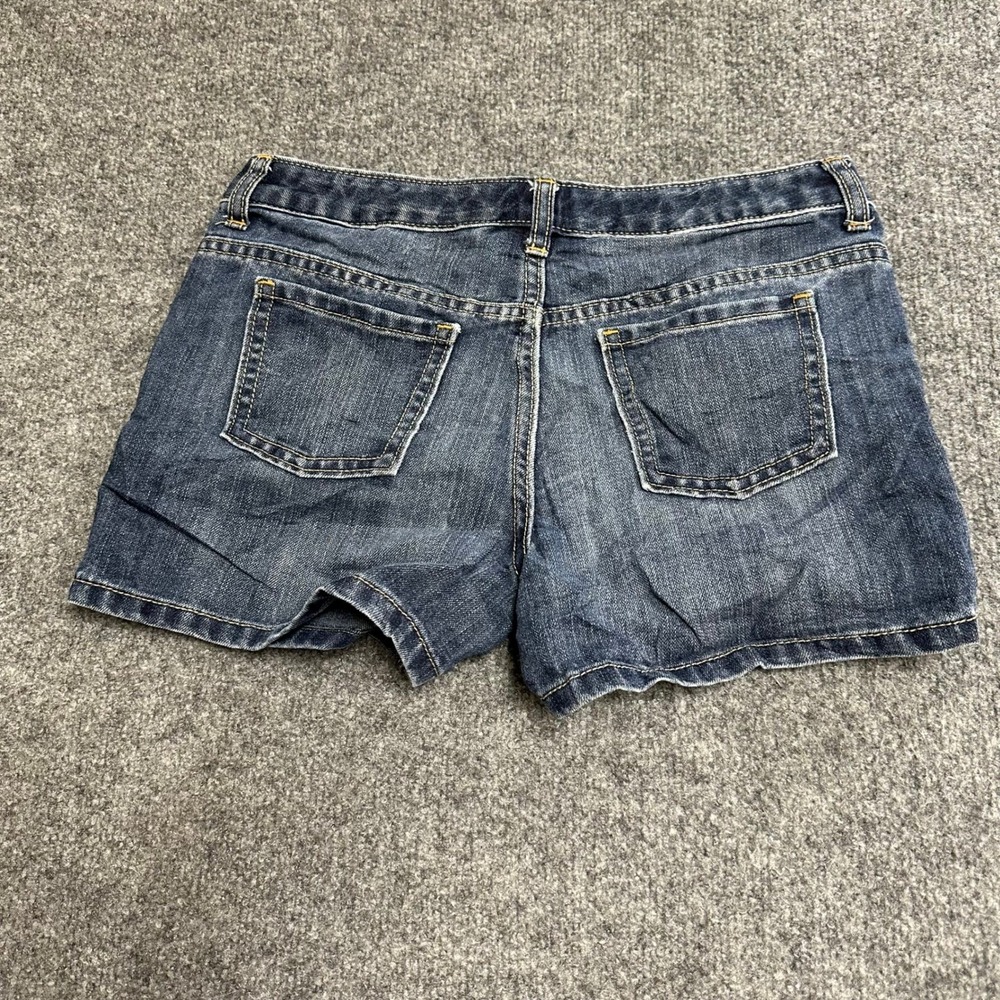Old Navy Jean Shorts Womens Size 14 Blue Denim Dark Wash Casual Five Pocket